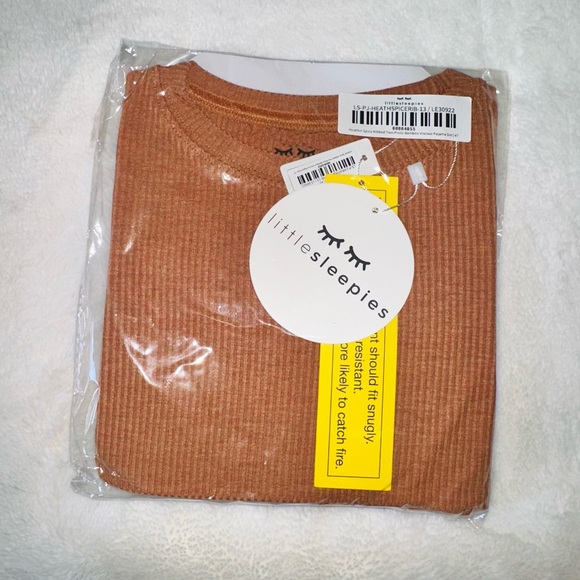 NIB LS Heather Spice Ribbed Pj Set - Picture 3 of 4